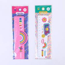 REGLA 15 CM HELLO/LOL WERO DE MADERA