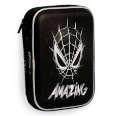 CARTUCHERA 2 PISOS SPIDERMAN GOMA EVA CON RELIEVE LETRA Q