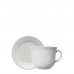 TAZA DE TE X 1 PORCELANA BLANCA  CON PLATO BIONA DONNA