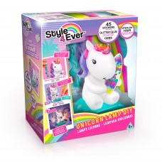 LAMPARA UNICORNIO DIY STYLE 4 EVER PARA DECORAR CON GEMAS STIKERS Y CABELLOS