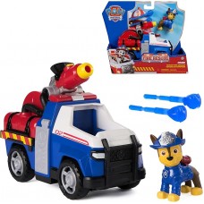 PAW PATROL VEHICULO LANZA DARDOS BOMBERO FIRE RESCUE CHASE