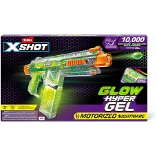 PISTOLA X-SHOT HYPER GEL GLOW MOTORIZED NIGHTMARE 10000