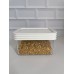 CONTENEDOR ACRILICO HERMETICO RECTANGULAR 0400 CC