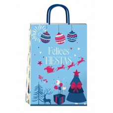 BOLSA DE CARTON PARA REGALO ESTAMPADA 30 X 41 PLC NAVIDEÑA BOLSA DE CARTON PARA REGALO ESTAMPADA 30 X 41 PLC NAVIDEÑA