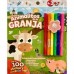 LIBRO ANIMALITOS DE LA GRANJA + 100 STICKERS + 6 MARCADORES - SET DE ACTIVIDAD LIBRO ANIMALITOS DE LA GRANJA + 100 STICKERS + 6 MARCADORES - SET DE ACTIVIDAD