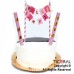 ADORNO DE TORTA - BANNER CON BANDERIN ROSA STAMPING + ORO + 2 BENGALAS ADORNO DE TORTA - BANNER CON BANDERIN ROSA STAMPING + ORO + 2 BENGALAS