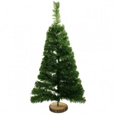 ARBOL MINI PINO 100 CM BASE MADERA VERDE CON TOQUES METALIZADOS ARBOL MINI PINO 100 CM BASE MADERA VERDE CON TOQUES METALIZADOS