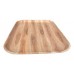 BANDEJA DE PLASTICO SIMIL MADERA RECTANGULAR 42 CM X 31 CM