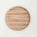 BANDEJA DE PLASTICO SIMIL MADERA REDONDA 29 CM