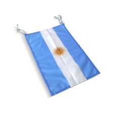 BANDERA ARGENTINA DE TELA 040 CM X 070 CM CON SOL