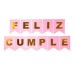 BANDERIN FELIZ CUMPLE GRANDE LETRAS DORADAS FONDO ROSA BANDERIN FELIZ CUMPLE GRANDE LETRAS DORADAS FONDO ROSA
