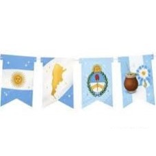 BANDERIN ARGENTINA CARTON PATRIO 1,80 MTS x 1 BANDERIN ARGENTINA CARTON PATRIO 1,80 MTS x 1