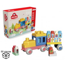 BLOQUES BLANDOS X 50 PIEZAS PHI PHI TOYS EN CAJA