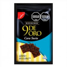 BIZCOCHITOS 9 DE ORO CARA SUCIA AZUCAR NEGRA X 200 G
