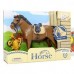 CABALLO DE CARRERA CON TROFEO EN CAJA