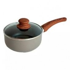 CACEROLA DE TEFLON 16 CM CON MANGO Y TAPA DE VIDRIO CAROL AREIA