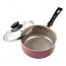 CACEROLA DE TEFLON 18 CM CON MANGO Y TAPA DE VIDRIO JOVIFEL RIVOLI BORDO