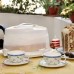 CAMPANA PARA TORTA PLASTICA COLOMBRARO 35,5 CM SUPER LUXURY CON TRABA