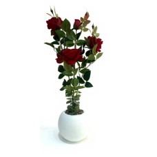 PLANTA ARTIFICIAL 70 CM ROSAS ROJAS EN MACETA PLANTA ARTIFICIAL 70 CM ROSAS ROJAS EN MACETA