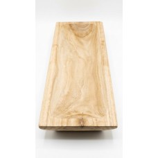 CENTRO DE MESA BANDEJA RECTANGULAR DE MADERA 46 CM