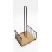 PORTARROLLO DE COCINA DE MESA METAL Y BAMBU CUADRADO PORTARROLLO DE COCINA DE MESA METAL Y BAMBU CUADRADO