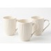 TAZAS DE CERAMICA X 3 CAFE RAYAS BLANCAS TAZAS DE CERAMICA X 3 CAFE RAYAS BLANCAS