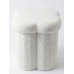 TABURETE PUFF FLOR BLANCO TABURETE PUFF FLOR BLANCO