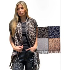 PASHMINA ANIMAL PRINT CON FLECOS PASHMINA ANIMAL PRINT CON FLECOS
