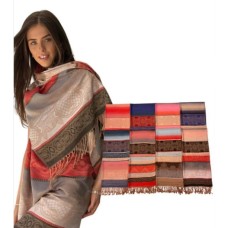 PASHMINA LANILLA LABRADA CON FLECOS PASHMINA LANILLA LABRADA CON FLECOS