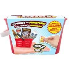 CESTA DE COMPRAS MINI MARKET BASKET MINI WORLD CON SORPRESITAS
