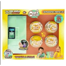 HELADERA MINI WORLD CON 4 CAPSULAS - MAS DE 72 SORPRESITAS