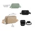 CARTERA DE DAMA BANDOLERA TRENDY FICHERO DOBLE + PORTACELULAR