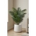 PORTAMACETAS PLASTICO REDONDO LABRADO WHITE