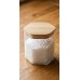 FRASCO DE VIDRIO CON TAPA HERMETICA BAMBU HEXAGONAL 0600 ML FRASCO DE VIDRIO CON TAPA HERMETICA BAMBU HEXAGONAL 0600 ML