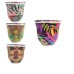 MATE DE VIDRIO FORRADO CON CUERINA ESTAMPADAS MATE DE VIDRIO FORRADO CON CUERINA ESTAMPADAS