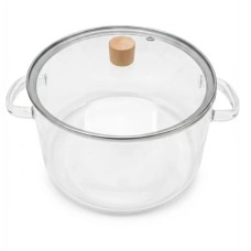 CACEROLA DE VIDRIO CON TAPA 3,2 LITROS
