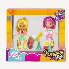 MUÑECA PINYPON TOP ROLLER GIRL X 2 CON MINI TATOOS MUÑECA PINYPON TOP ROLLER GIRL X 2 CON MINI TATOOS