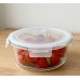 FUENTE DE VIDRIO CON TAPA HERMETICA APTA MICROONDAS Y FREEZER REDONDA 1 L FUENTE DE VIDRIO CON TAPA HERMETICA APTA MICROONDAS Y FREEZER REDONDA 1 L