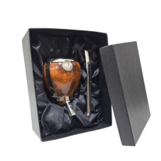 MATE DE CALABAZA RANCHERO CON BOMBILLA EN CAJA PARA REGALO