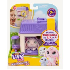 CONEJA CON BEBES MAMA SURPRISE LITTLE LOVE PETS MINIS EN JAULA CONEJA CON BEBES MAMA SURPRISE LITTLE LOVE PETS MINIS EN JAULA