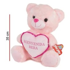 PELUCHE OSO CON CORAZON BIENVENIDO BEBE 35 CM PHI PHI 3917 ROSA/CELESTE PELUCHE OSO CON CORAZON BIENVENIDO BEBE 35 CM PHI PHI 3917 ROSA/CELESTE