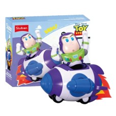 MUÑECO TOY STORY BUZZ LIGHTYEAR CON COHETE CON RUEDITAS