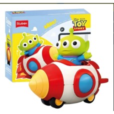 MUÑECO TOY STORY MARCIANITO ALIEN CON COHETE CON RUEDITAS