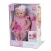 MUÑECA NEW BORN DENGO VESTIDITO Y MOÑO CON MANTITA DE APEGO DIVER TOYS