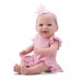 MUÑECA NEW BORN DENGO VESTIDITO Y MOÑO CON MANTITA DE APEGO DIVER TOYS