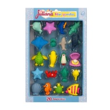 GOMAS DE BORRAR X 20 JULIANA MINI GOMITAS ANIMALES MARINOS GOMAS DE BORRAR X 20 JULIANA MINI GOMITAS ANIMALES MARINOS
