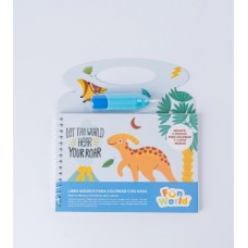 LIBRO MAGICO PARA COLOREAR CON AGUA FUN WORLD DINOSAURIOS