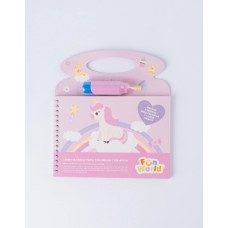 LIBRO MAGICO PARA COLOREAR CON AGUA FUN WORLD UNICORNIOS