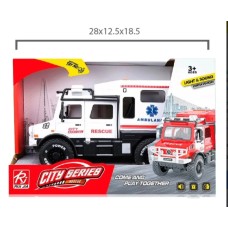 AMBULANCIA CON LUZ Y SONIDO CITY SERIES