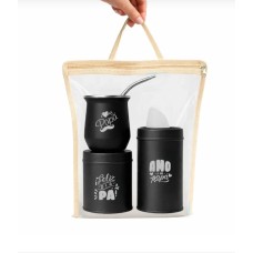 SET MATERO X 3 (MATE DE ACERO + LATAS VERTEDORAS) DIA DEL PADRE EN BOLSITO CRIST SET MATERO X 3 (MATE DE ACERO + LATAS VERTEDORAS) DIA DEL PADRE EN BOLSITO CRIST
